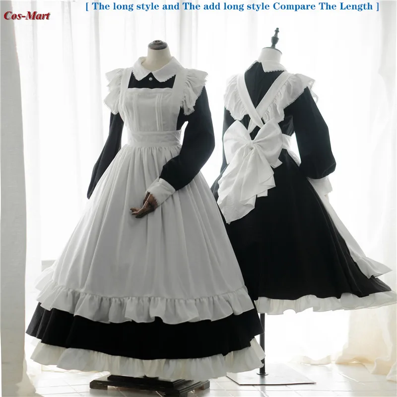 Cos-Mart The Traditional British Maid Dress Cosplay Costume Elegant Long Style Uniform Party Role Play Clothing Custom-Make