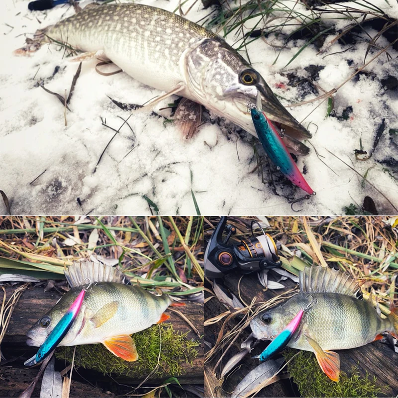 TSURINOYA Sinking Minnow Hard Fishing Lure DW77 110mm 22g Range 0.8-1.2m Large Trout Pike Seabass Jerkbait River Fishing Baits