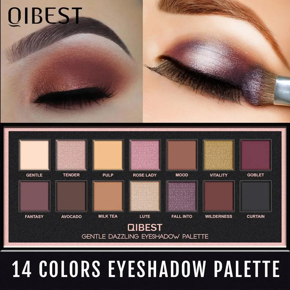 

14 Color Eyeshadow Palette - Matte, Glitter, and Shimmer Shades for Long-Lasting Eye Makeup Eye Shadow Powder