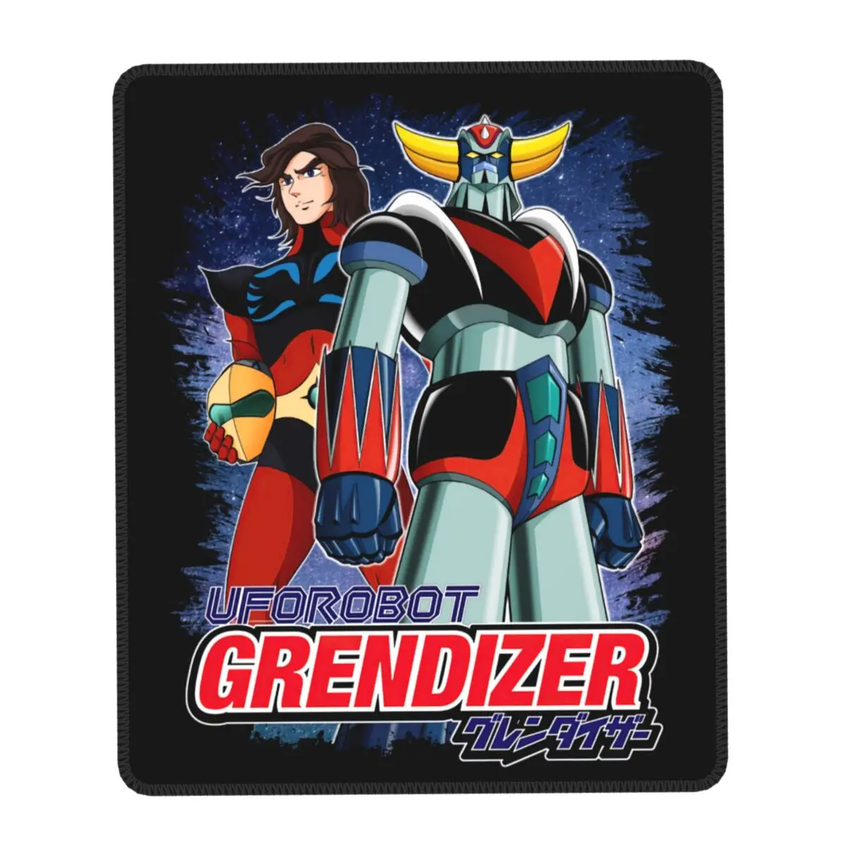 Goldorak Grendizer Actarus Gaming Mouse Pad antiscivolo Base in gomma Lockedge Mousepad Computer portatile UFO Robot Goldrake Desk Mat