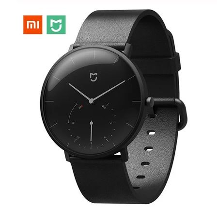 

XIAOMI Mi Mijia QUARTZ Smart Watch Original Mi with Double Dials Alarm Sport Sensor Pedometer Time Leather Mi HomeAPP Luxury New