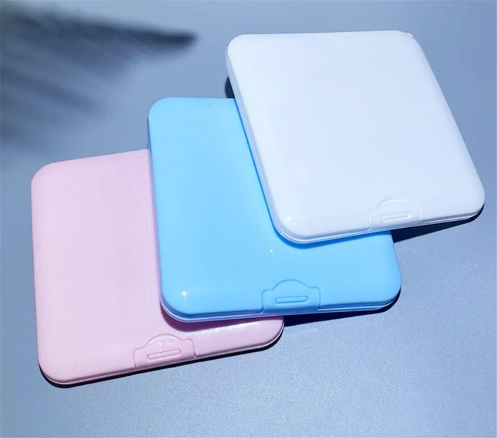 

New 50pcs/lot Mask storage box mask packaging box moisture-proof and dustproof portable plastic rectangular storage box