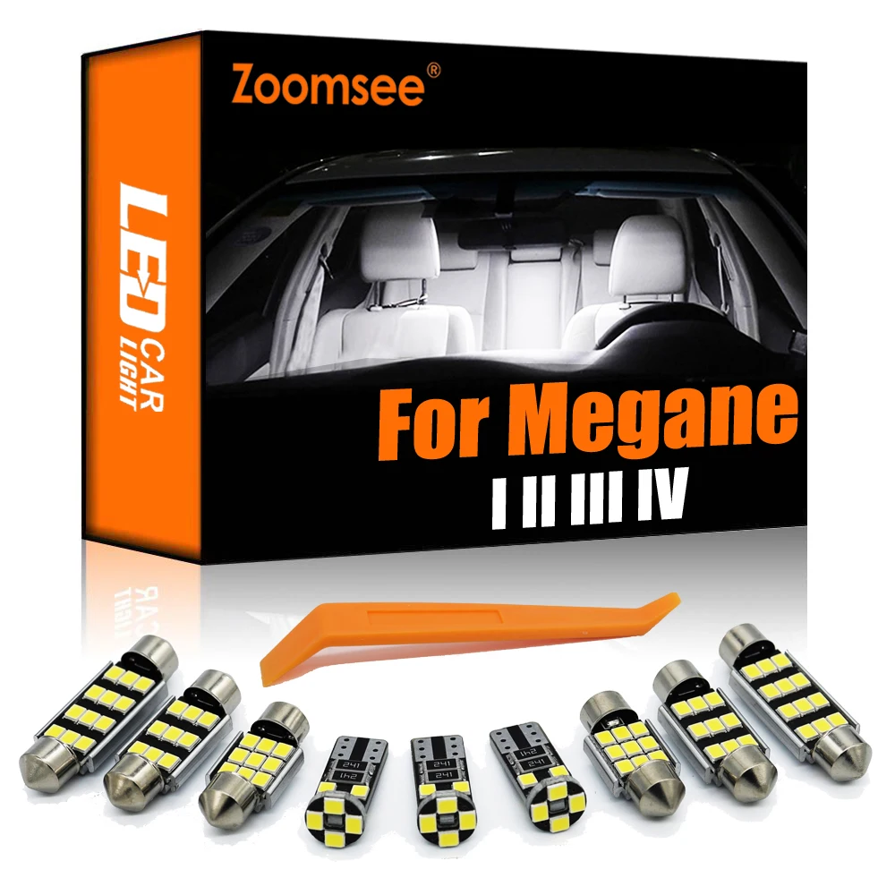 

Zoomsee Canbus For Renault Megane I II III IV 1 2 3 4 CC (1995 To 2017) Auto LED Bulb Interior Indoor Dome Map Reading Light Kit