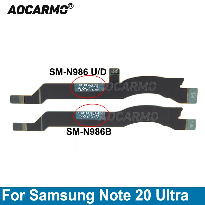 Aocarmo For Samsung Galaxy Note 20 Ultra SM-N986B N986U 986N 5G Wi-Fi Signal Antenna Connector Motherboard Connection Flex Cable