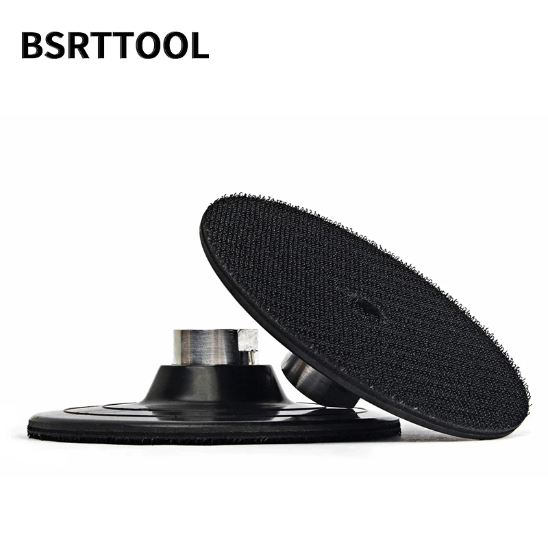 BSRTTOOL Diameter 4/5 inch Car Backing Plate Pad Hook Loop Polishing Buffing Pad Rubber Based Backer Backing Holder