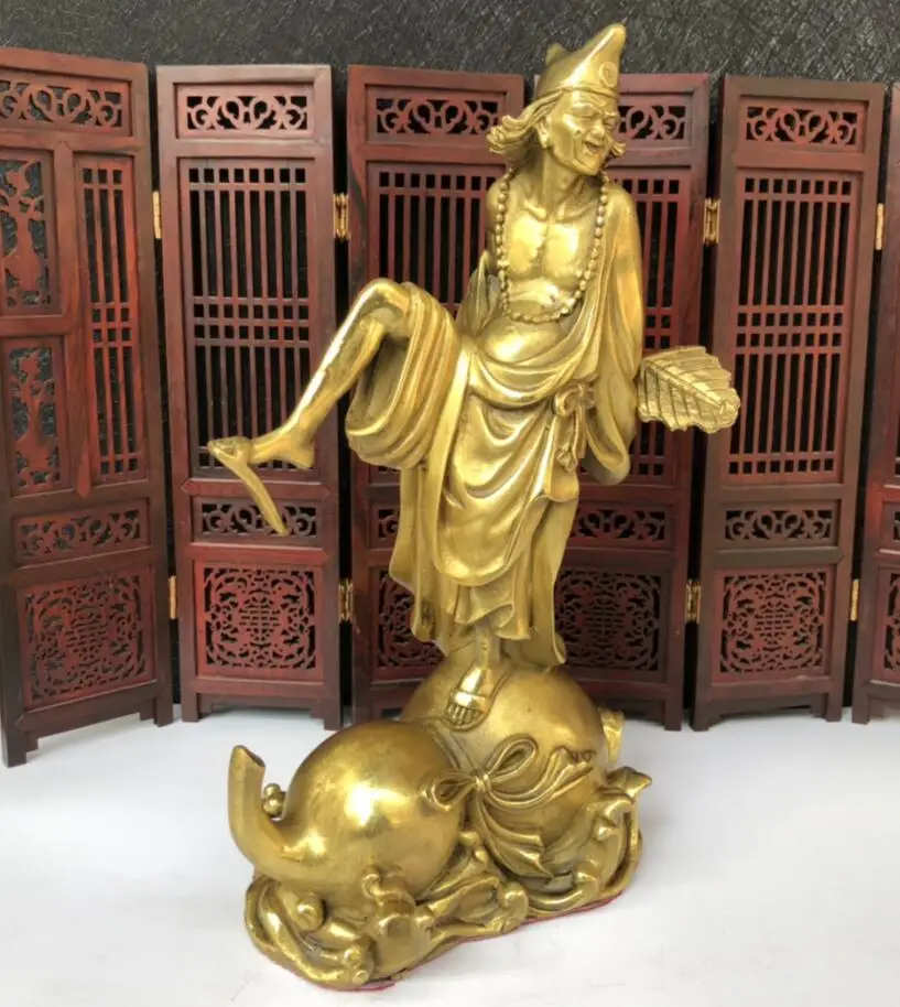 Seiko brass joy Buddha Jigong Home decoration crafts statue