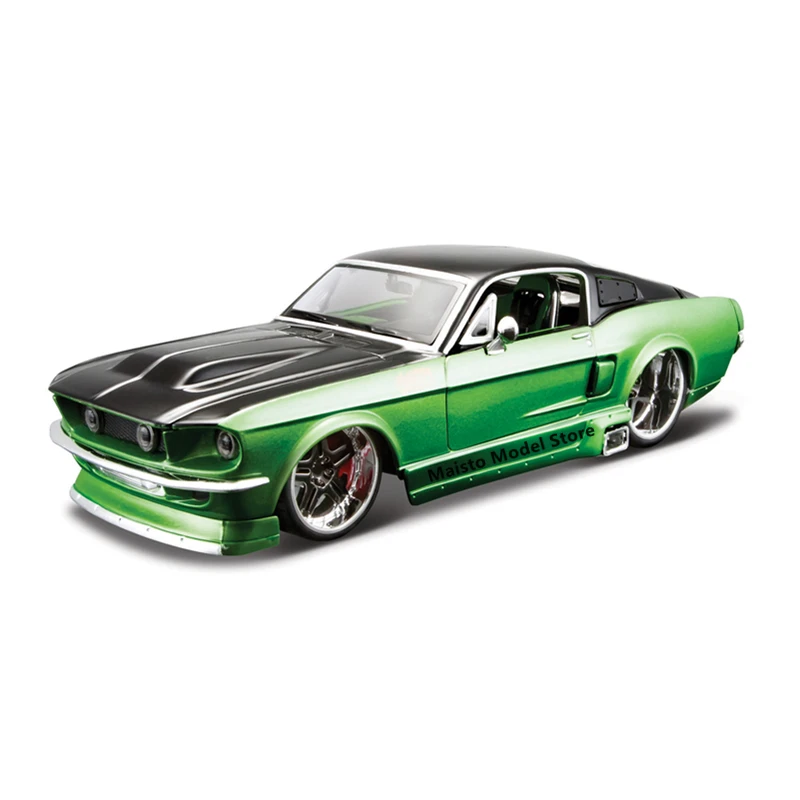 Maiisto-Ford Mustang GT Assembleia Car Kit Modelo, 1:24 Linha de Montagem, Die-Cast, Precisão, Coleção Presente, 1:24