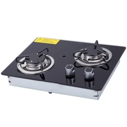 1800W Motorhome Yacht Burner LPG Household Gas Cooker Tempered Glass Stainless Steel Gas Stove GR-B003