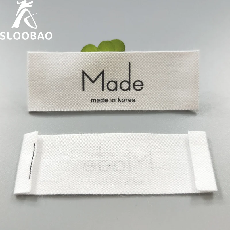 Free Shipping MADE IN KOREA Spot Garment Accessories Collar and Printed Mark Label