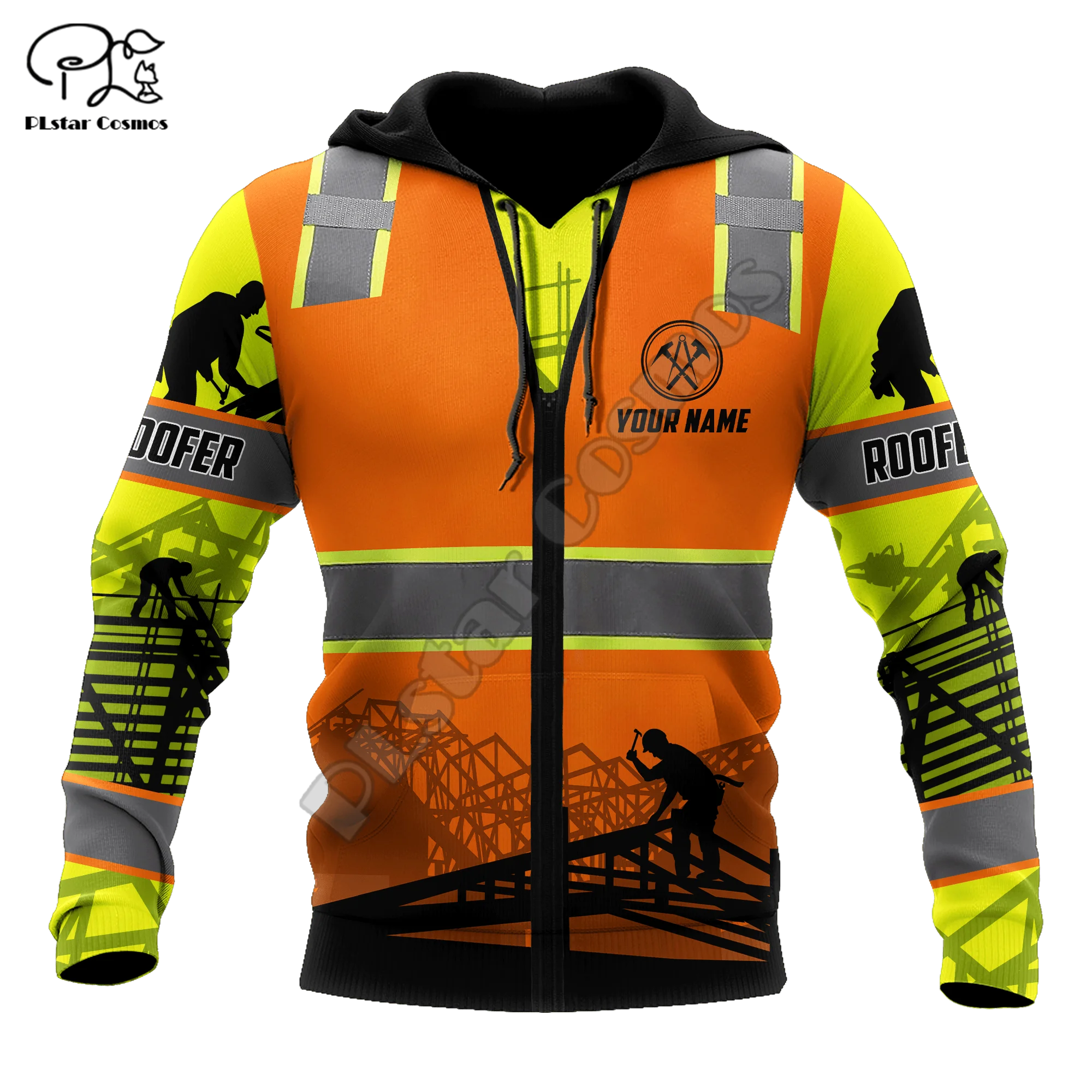 PLstar Cosmos Roofers Art Workers Architects 3D Printed Hoodies Sweatshirts Zip Hooded For Men/Women Casual Streetwear Style-R17