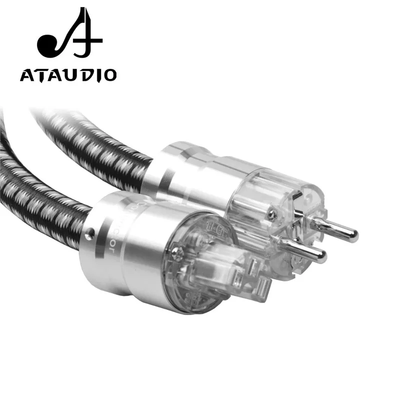 ATAUDIO-كابل طاقة هاي فاي 6N عالي الجودة ، OFC ، مع قابس طاقة أوروبي