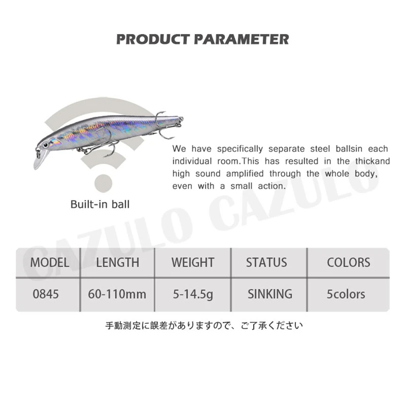 Acessórios de pesca isca afundando minnow isca pesos artificiais 5-14.5g pesca accessorios mar peche a la carpe produtos de peixe leurre