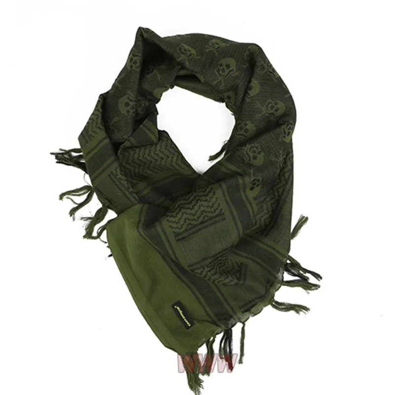 EMERSON Skeleton Arab kerchief skeleton M16 Outdoor Hiking Scarves  Tactical Desert Scarf   Desert Shemagh With Tass