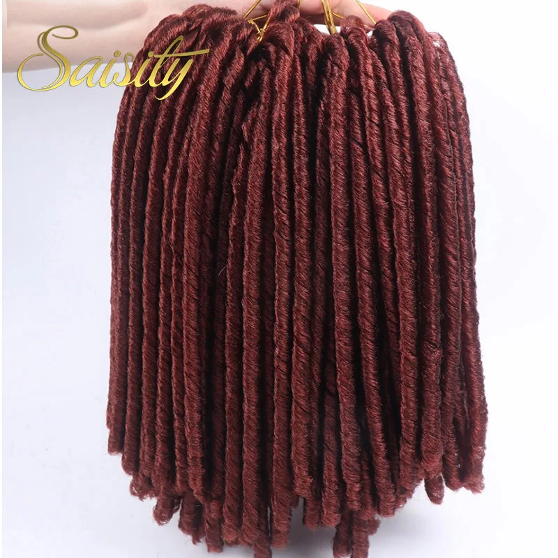 

Saisity 14''Soft Locs вязание крючком косы Xpressions заплетённые волосы, искусственные локоны в стиле Crochet ямайском стиле синтетические пряди для наращивания волос