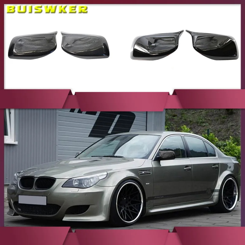 

Rearview Mirror Cover Cap Carbon Fiber / Black for BMW 5 Series E60 E61 E63 E64 2004-2008 520i 525i 528i 528xi 530i