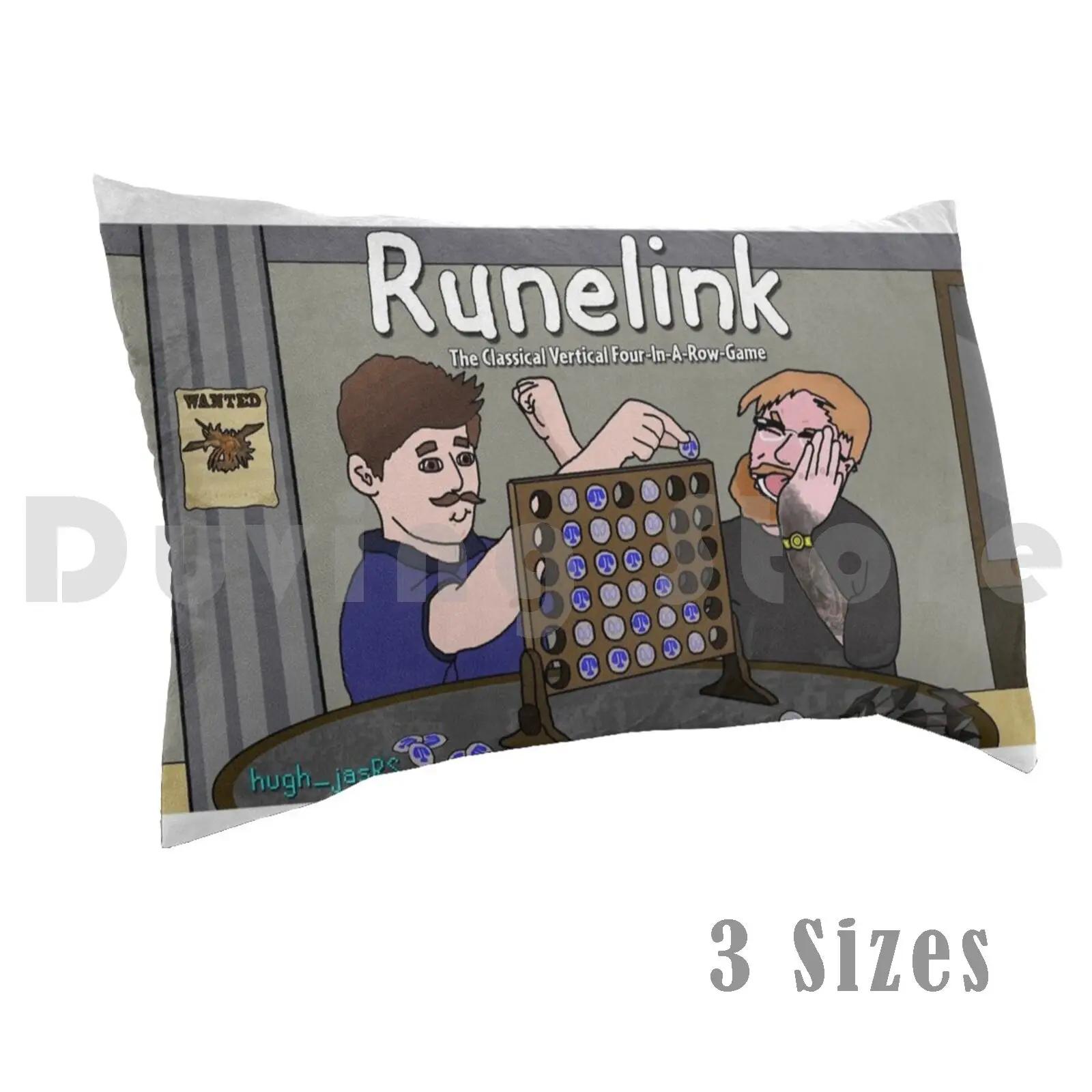 Runelink Itswill Vs B0Aty Pillow Case Printed 35X50 Osrs Runelink Law Rune Rune…