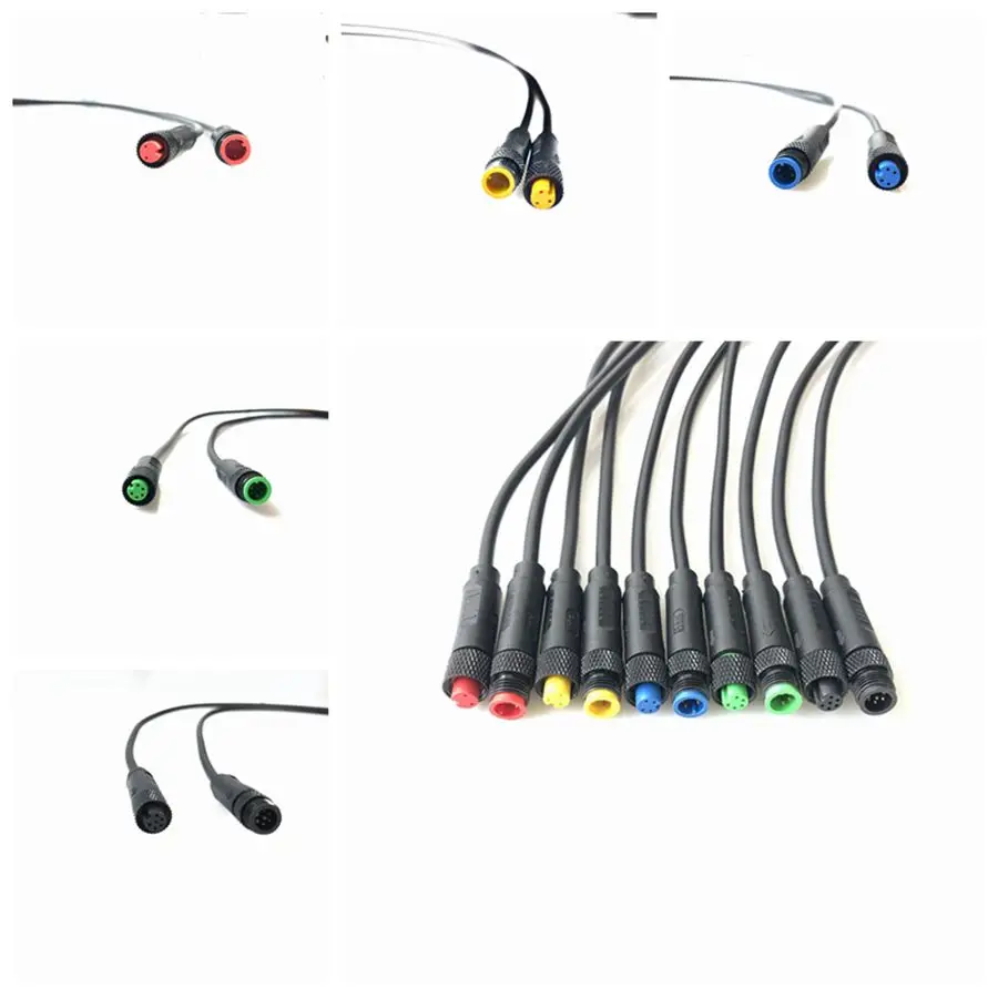 Chaussettes de verrouillage à vis Mini C, câble de connecteur de signal, capteur PAS, écran et lumière, ligne étanche