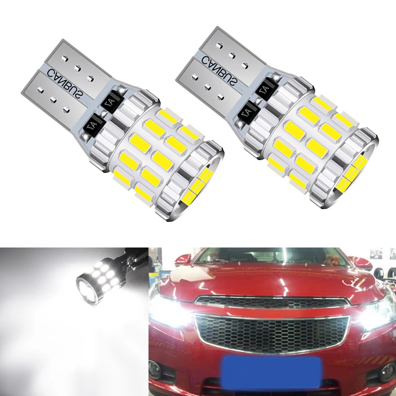 

Светодиодная лампа T10 194 LED W5W Canbus без ошибок, 30 SMD, для габаритных огней, внутреннего освещения и сигнальных ламп для Chevrolet Cruze, Aveo, Lacetti, Captiva
