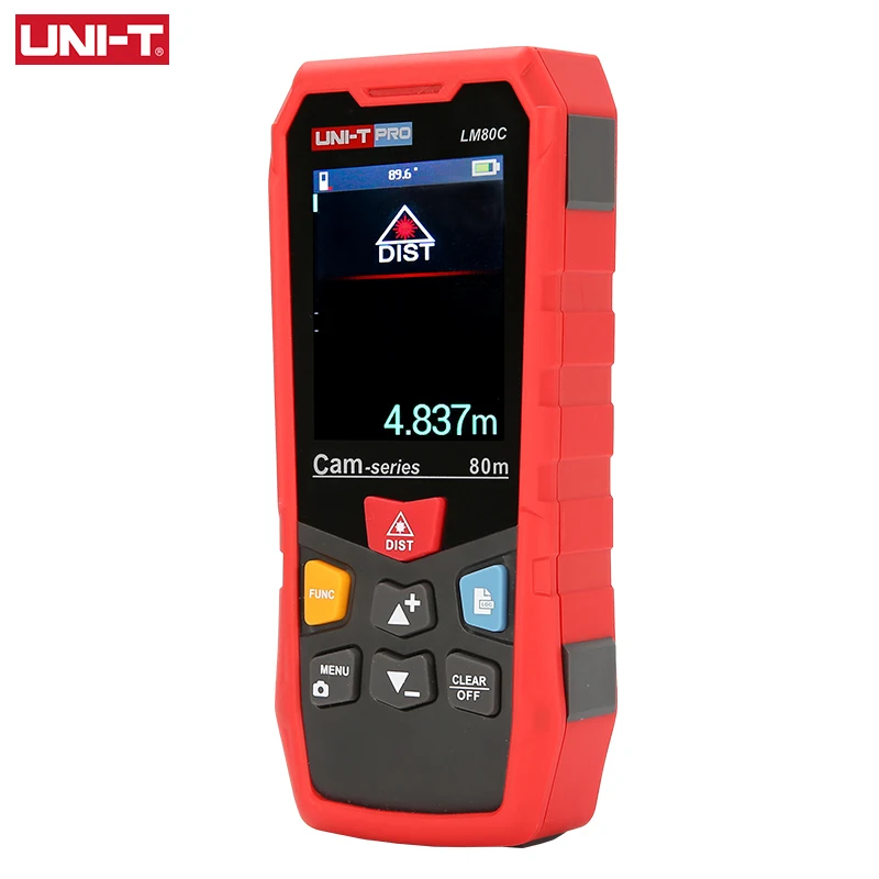 UNI-T Laser Distance Meter 80m 120m 200m IP65 High Precision Camera Mode Laser Rangefinder Measuring Tape