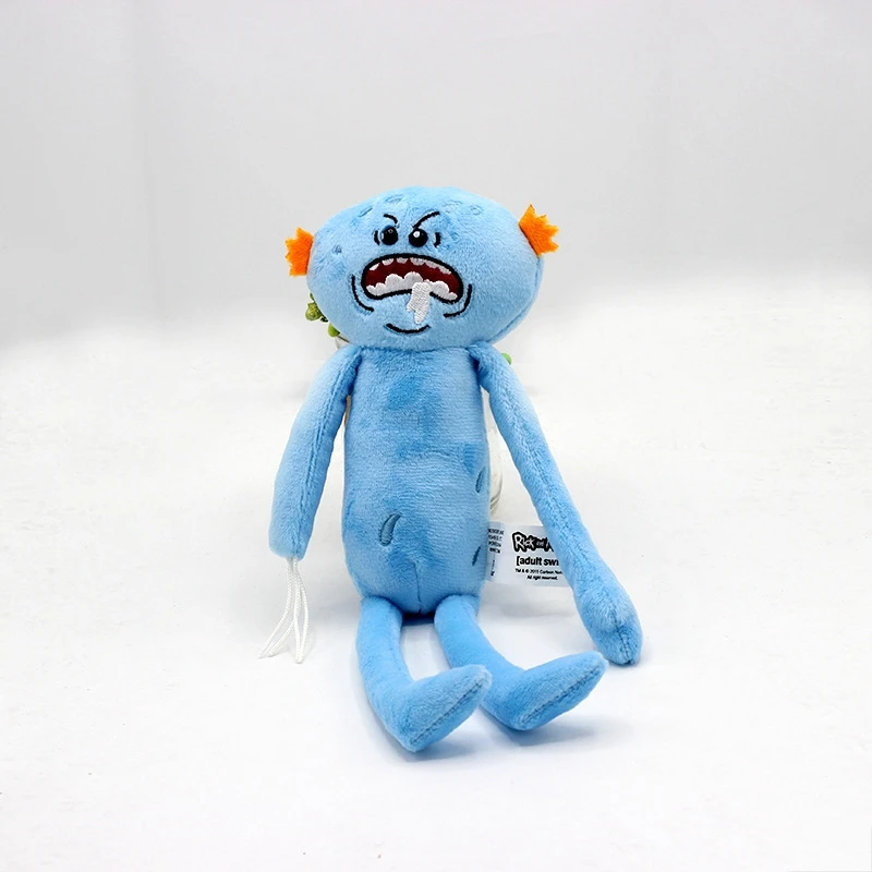 Pepino de Anime de 18CM para niños, pepino Mr.meeseeks, muñeco de peluche suave