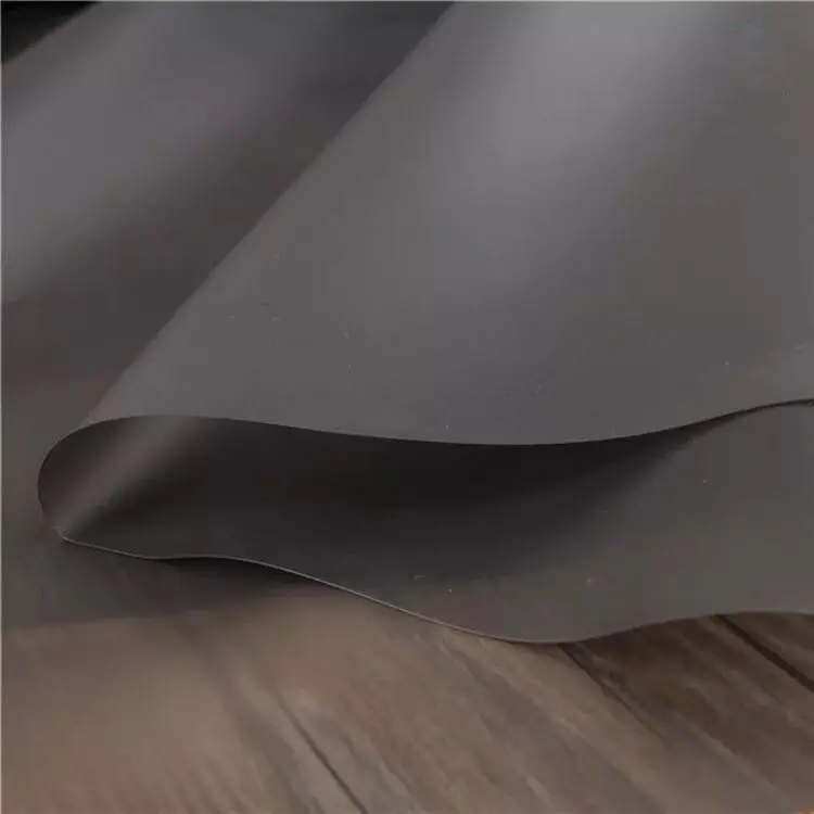

0.8mm Environmental Friendly Two-sided Matte Face Black Synthetic TPU Material