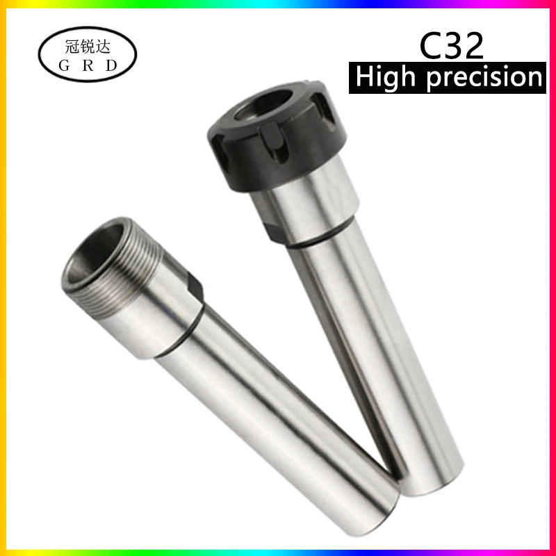Precisão 0.003 C32 Er32 Er25 100l 150l 200l Haste de Extensão de Haste Reta er Pinça Mandril Suporte de Ferramenta para Fresagem de Torno Alta