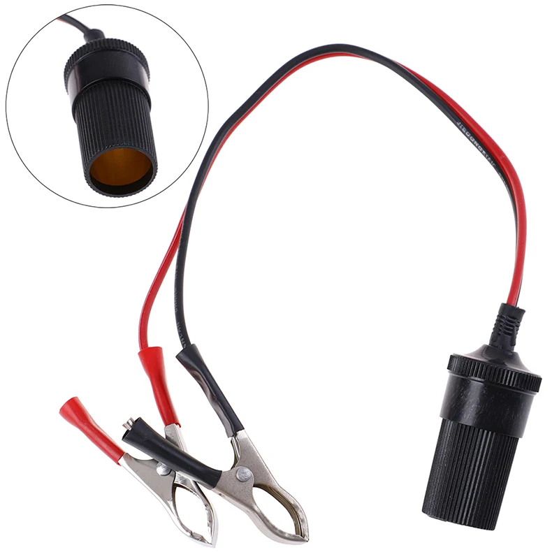 NewestNew 12 Volt terminale batteria Clip-on sigaro accendisigari presa di corrente adattatore spina auto barca furgone per il campeggio