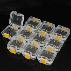 Professional 10/50pcs Denture Storage Small Dental Crown Box With Transparent Flexible Film Inside Teeth Tool Material Plastic