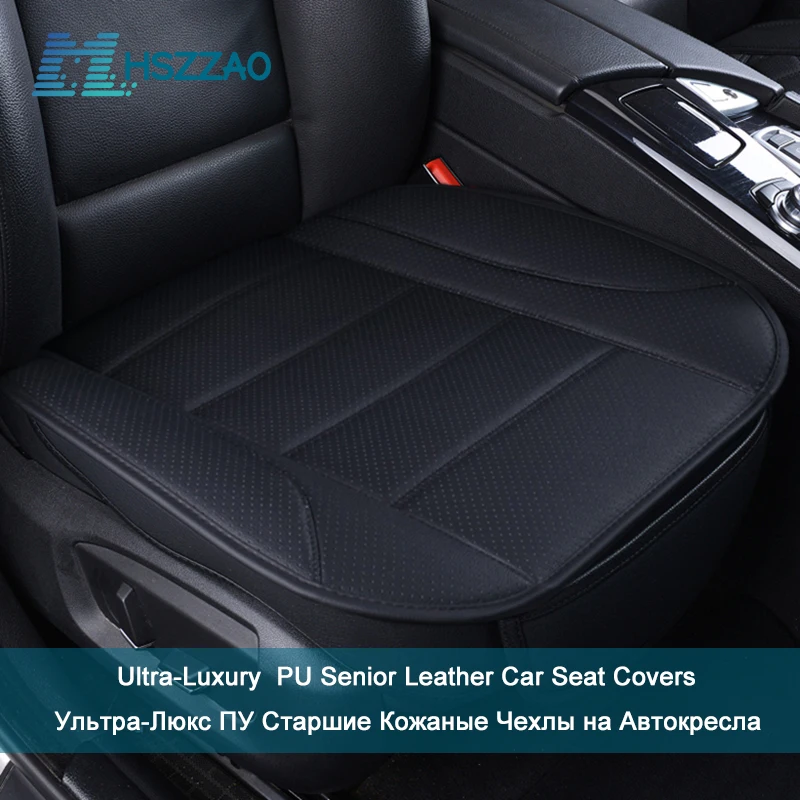 Ultra-Luxury Car Seat Protection Single Seat Without Backrest PU Senior Leather Car Seat Cover For Most Four-Door Sedan&SUV