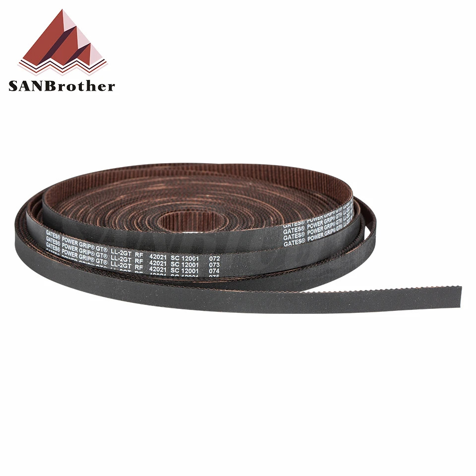 GATES-LL-2GT 2GT belt synchronous belt GT2 Timing belt Width 6MM 9MM wear resistant for Ender3 cr10 Anet 3D Printer