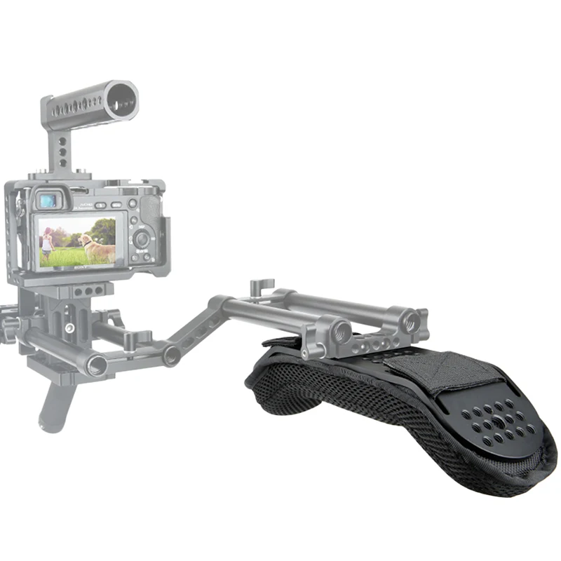 15mm Rail Dslr Shoulder Mount/Pad for Camcorder cage Rig Shoulder Video Camera Stabilizer Support Cage/Matte Box/Follow Focus