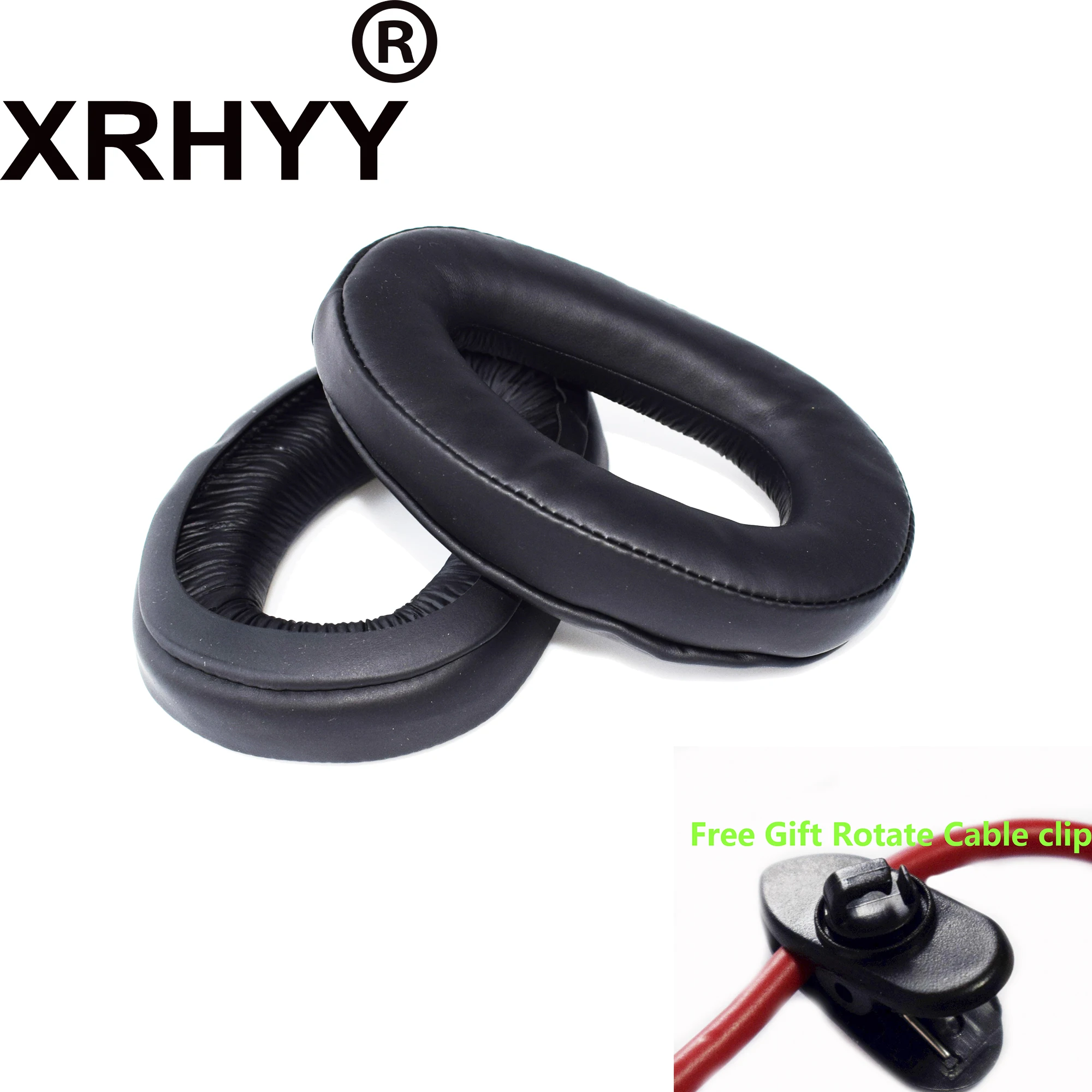 XRHYY Black Replacement Ear Cups Ear Earpads Cushion Cover For Sennheiser GSP300 GSP301 GSP302 GSP303 GSP350 Gaming Headset