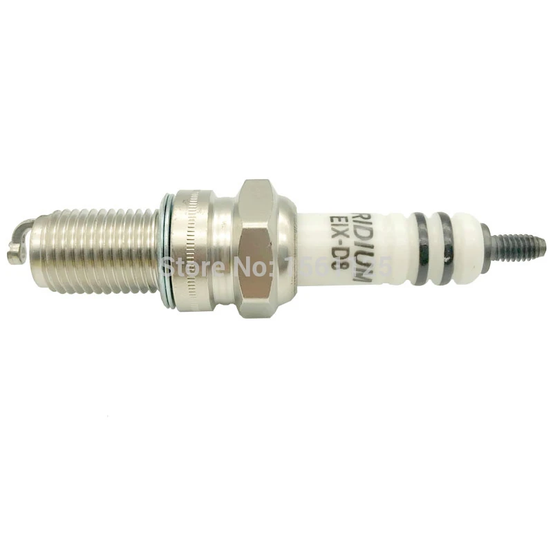 1PC VORTEX IRIDIUM patent motorcycle spark plug EIX-D8 FOR D8EA DR8EIX DR8EGP DPR8EIX-9 IX24B X24ESU D8TC D8RIU bujia HG2CU 125C