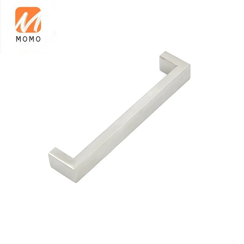 classical integrated European metal square stainless steel hollow furniture handle hardware kitchen cabinet drawer pulls handle