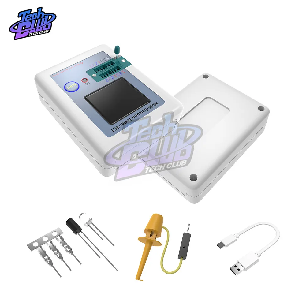 TC-T7-H TCR-T7 LCR-TC1 LCR-TC2 Transistor Tester Multimeter Display Capacitor Resistor Transistor For Diode Triode MOS/PNP/NPN