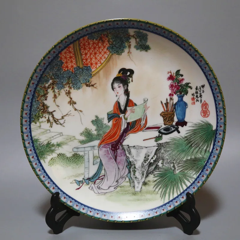 

Jingdezhen Porcelain Plate Factory Porcelain Universe Porcelain Factory Decorative Plate TAN CHUN Dream Of Red Mansions