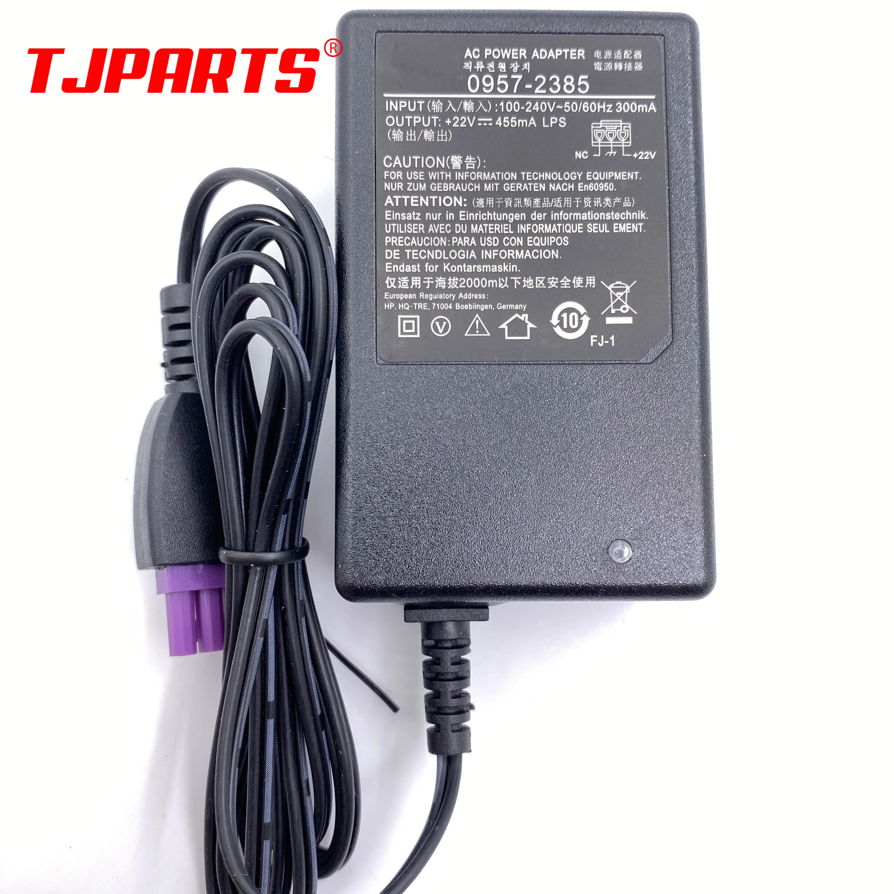 0957-2385 AC Adapter Charger Power Supply 22V 455mA for HP 1010 1012 1510 1512 1513 1514 1518 2515 2540 2541 2542 2543 2544 2546