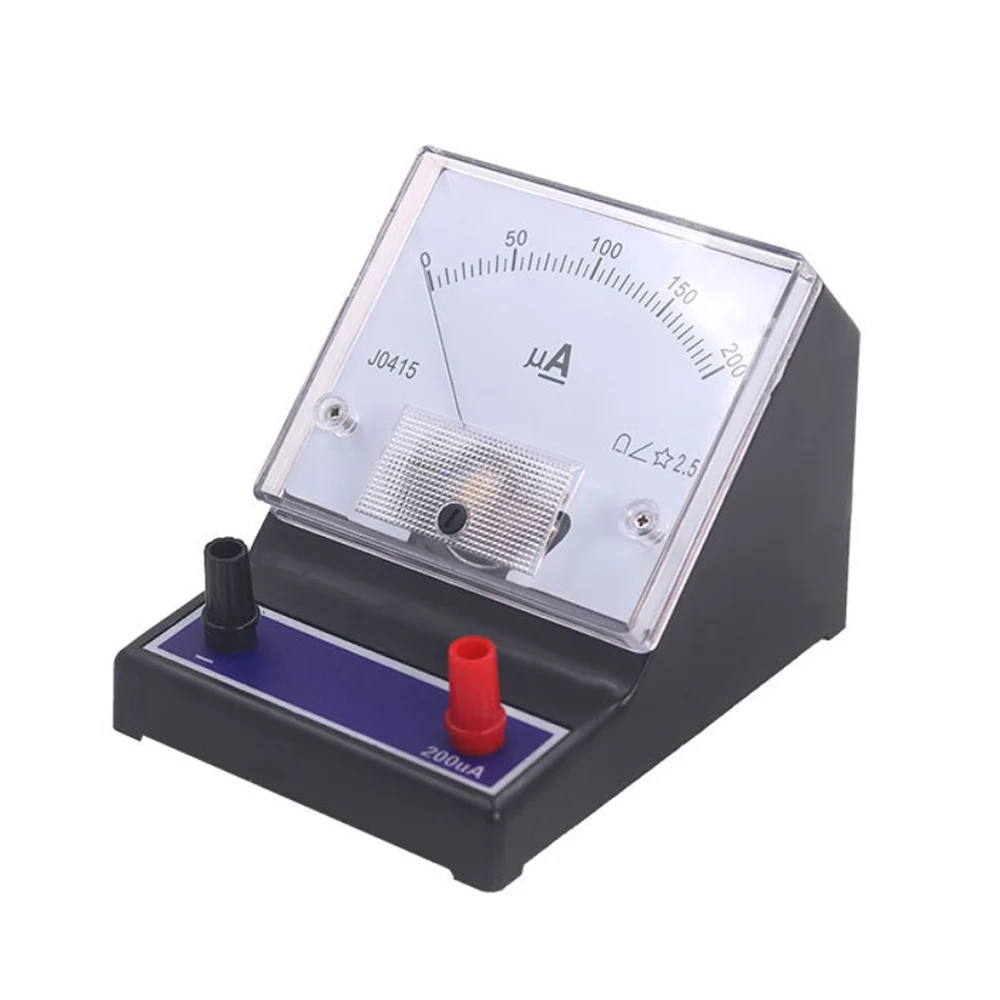 Pointer type DC microammeter range 0-200uA Physical electricity experiment Teaching instrument high-precision high sensitivity