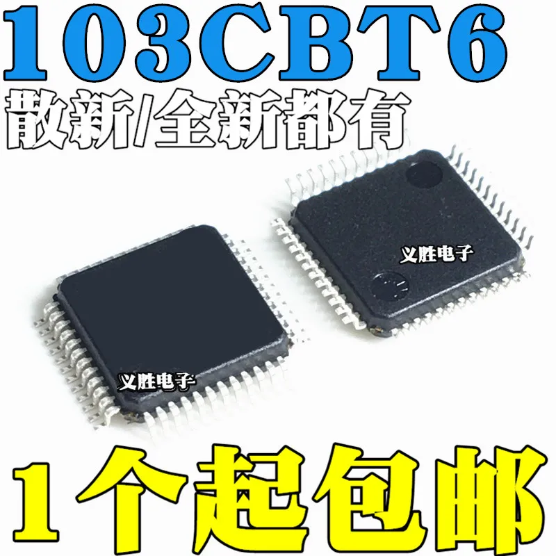 New and original STM32F103CBT6 ARM  Microcontroller chip  32 COTREXM3 LQFP48 Single chip MCU chip stmicroelectronics microcontro