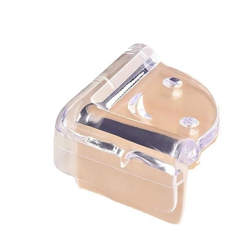 4pc Silicone Protector tavolo angolo autoadesivo trasparente scrivania angolo bordo copertura protezioni anticollisione per la sicurezza del bambino del bambino