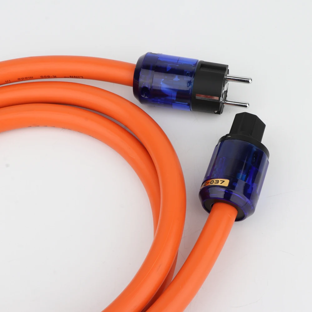 สายเคเบิลสำหรับเครื่องเสียงพร้อมขั้วต่อ P037E + C037สายทองแดงแท้ใช้อ้างอิงสีส้ม