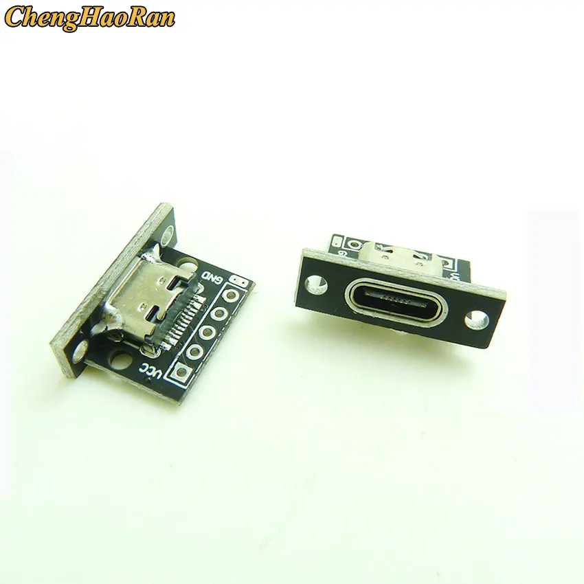 Microusb adaptador usb vertical com cabeça macho e fêmea, micro usb tipo c, conversor pcb, placa de teste, 180 graus vertical