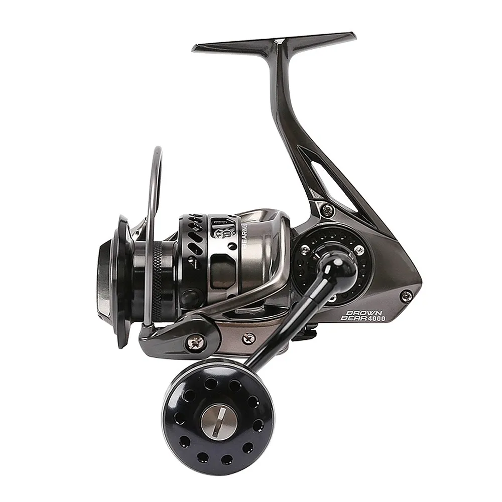 TSURINOYA Brown Bear 3000-7000 5.2:1/4.9:1 9+1B Metal Jigging Anti Corrosion Saltwater Spining Fishing Reels Max Drag 12-20kg