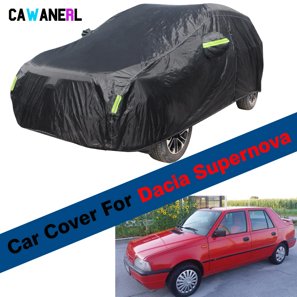 Outdoor Car Cover Anti-UV Sun Shade Snow Rain Ice Resistant Waterproof Cover Dust Proof For Dacia Supernova