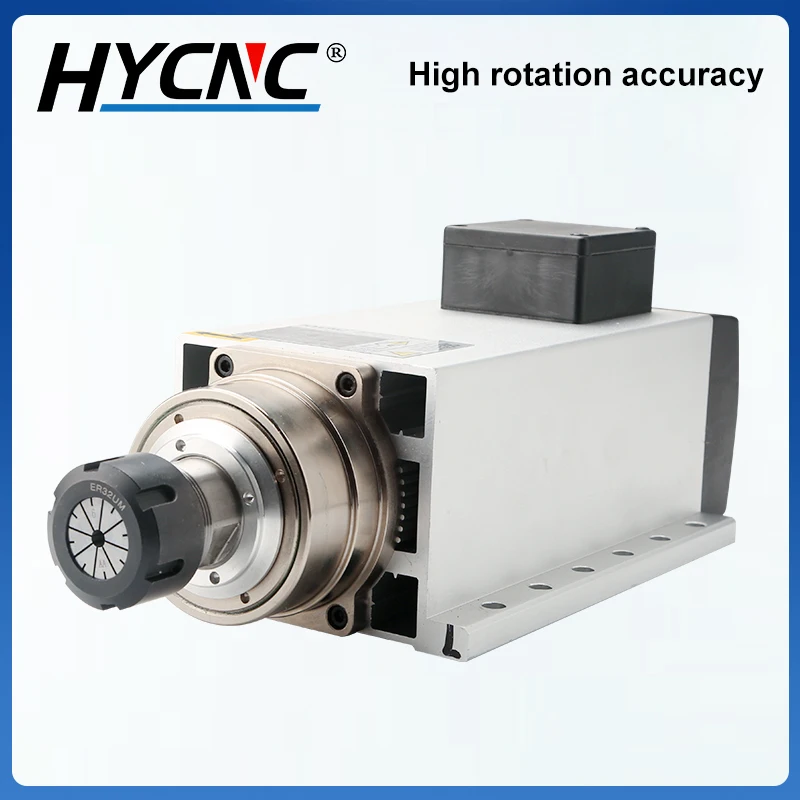 CNC Spindle Motor 6KW Air-Cooled Spindle Motor 380V 220V 18000rpm Chuck ER32 4pcs Bearing For CNC Engraving Milling Grinder