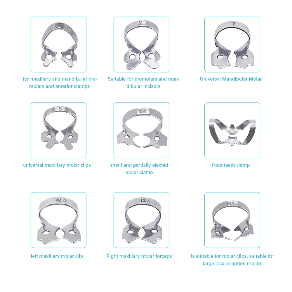 1 zestaw Dental Rubber Dam Perforator Puncher pielęgnacja zębów szczypce ortodontyczne materiał dentysta sprzęt laboratoryjny sprzęt z worek do