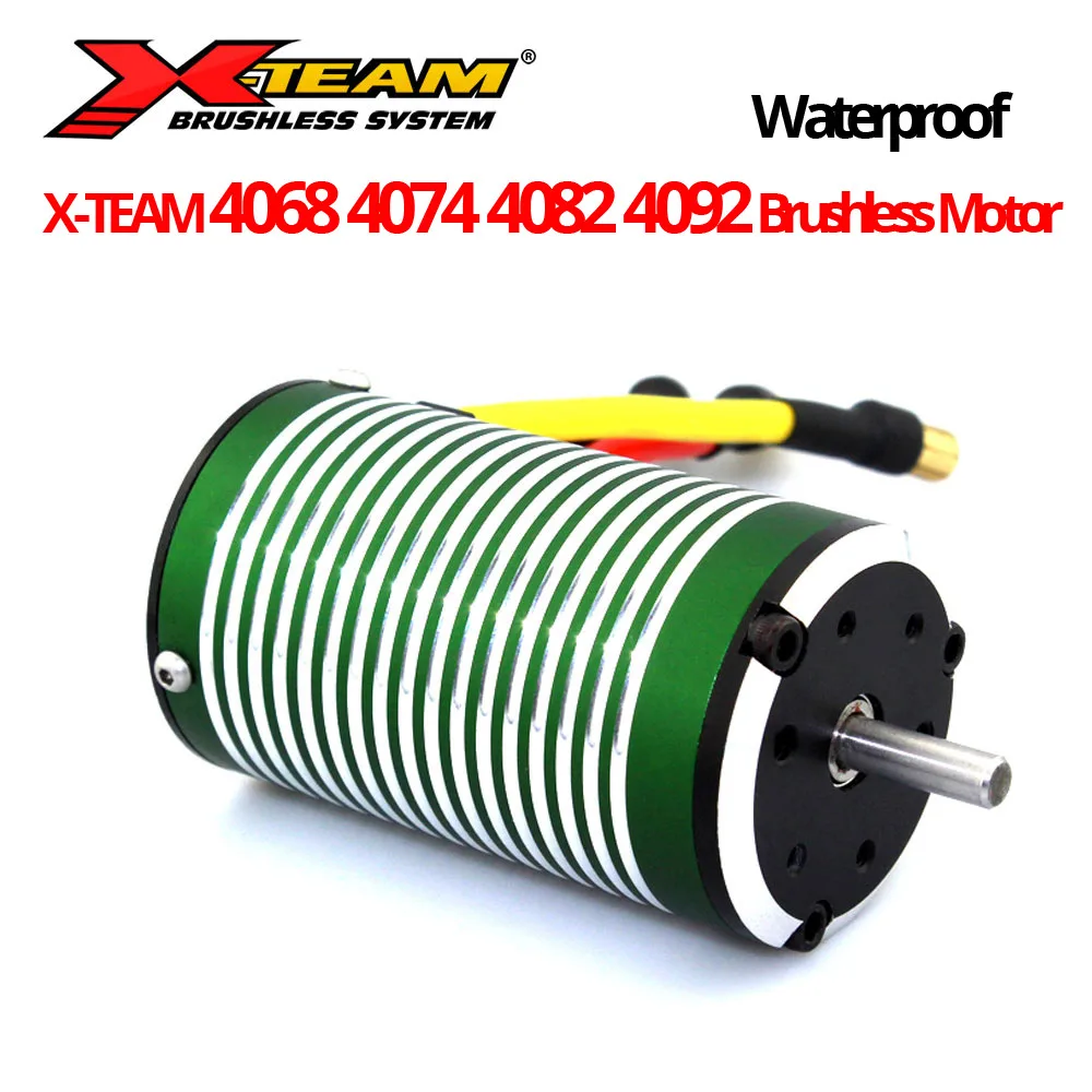 X-Team Waterproof 4068 4074 4082 4092 Brushless Motor RC Car Motor for 1/8 RC Buggy Baja Car Drift Racing Off-Road Boat