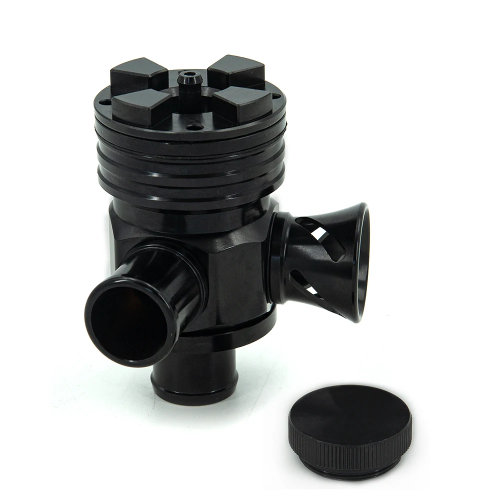 Katup Buang Aluminium BOV S Diverter Turbo Boost untuk Volkswagen GTI Jetta Audi 1.8T 2.7T Dengan kotak dan logo