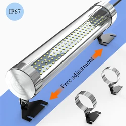 Led cnc máquina-ferramenta luzes ajustável 10-30w ip67 à prova de óleo impermeável à prova de explosão tornos moagem moedor lâmpada oficina