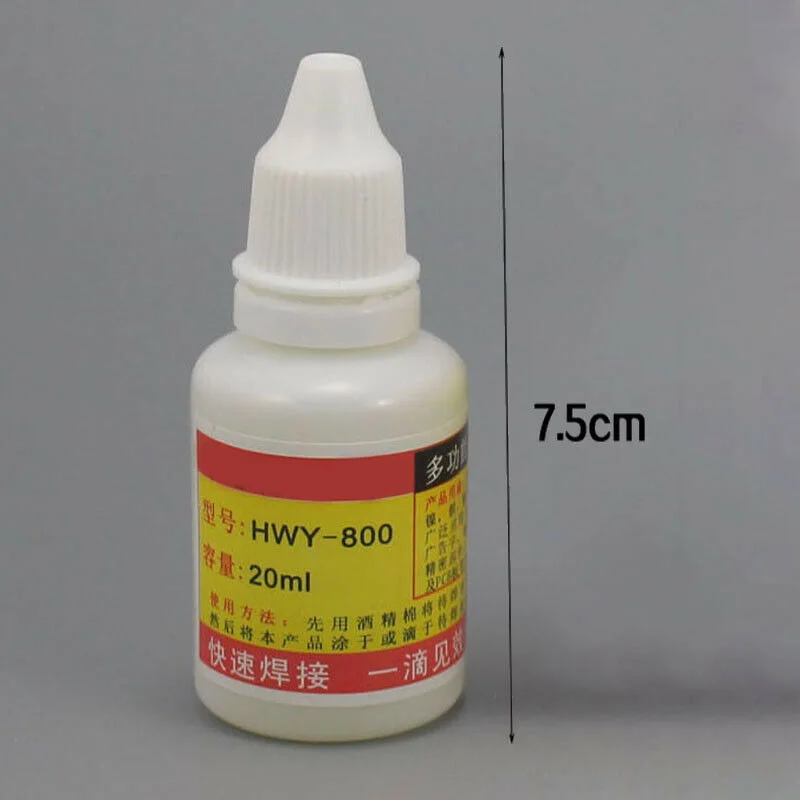 1pc 20ml Stainless Steel Flux HWY-800 For Welding Aid Of Stainless Steel Galvanized Sheet Liquid Solder Tool Welding Fluxes